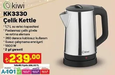 KİWİ ÇELİK KETTLE KİWİ ÇELİK KETTLE